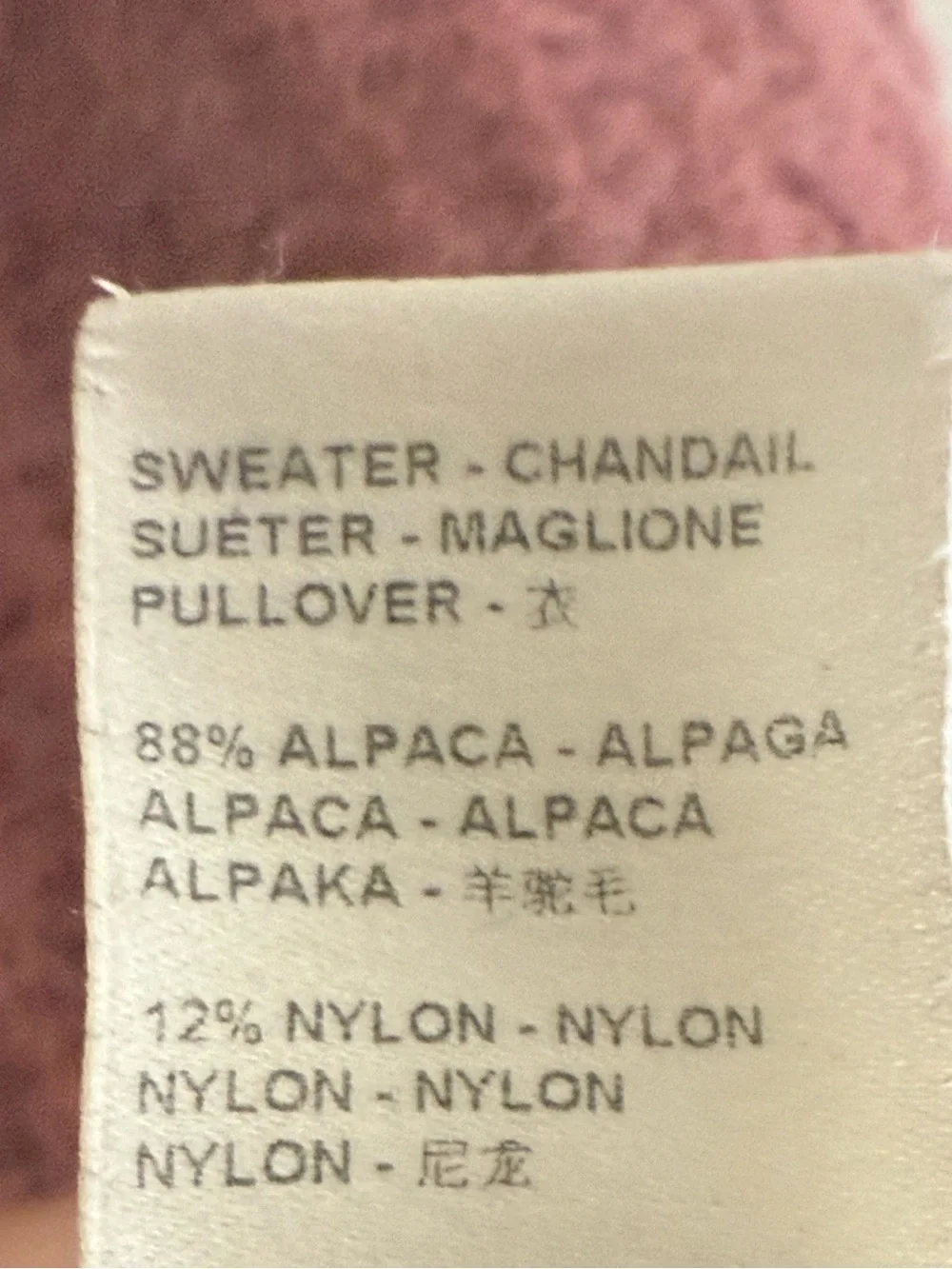 FREE PEOPLE Moonbeam Alpaca Oversized Crop V-neck Sweater Sz XL